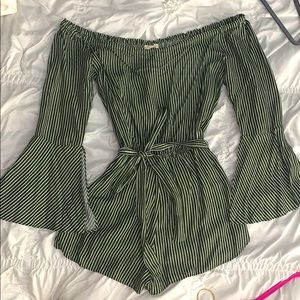 COPY - COPY - Off the shoulder striped jumpsuit